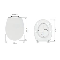 Abattant WC  Ancoslim avec frein de chute