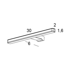 Applique LED New Anco color 8W 30 cm Blanc froid