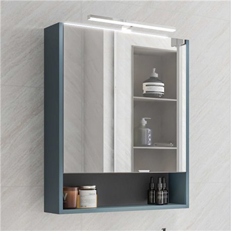 Armoire de toilette Ancodesign 1 porte bleu azur mat