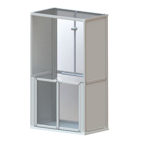 Cabine de douche Access Option M 80x80 cm receveur Braddan à pompe Cabine de douche Access Option M 80x80 cm receveur Braddan à pompe