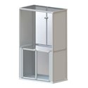 Cabine de douche Access Option M 80x80 cm receveur Braddan à pompe