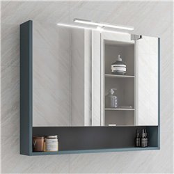 Armoire de toilette Ancodesign 2 portes bleu azur mat