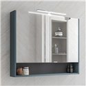 Armoire de toilette Ancodesign 2 portes bleu azur mat