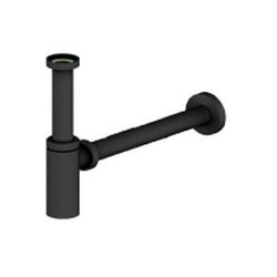 Siphon cylindrique design en laiton noir mat 