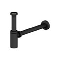 Siphon cylindrique design en laiton noir mat 