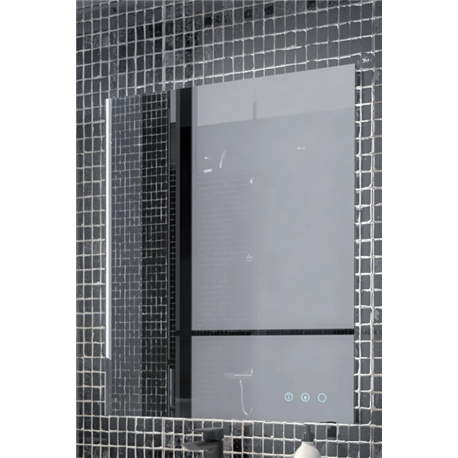 Miroir LED et bluetooth 60x80 cm
