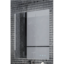 Miroir LED et bluetooth 90x80 cm