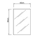Miroir pour lave-mains 40x60 cm