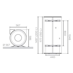 Chauffe-eau thermodynamique Aéromax split 3 Stable 200 Litres