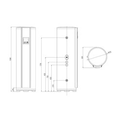 Chauffe-eau thermodynamique Split TFHX Eleo 200 Litres