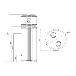 Chauffe-eau thermodynamique monobloc TFHW Eleo 190 Litres