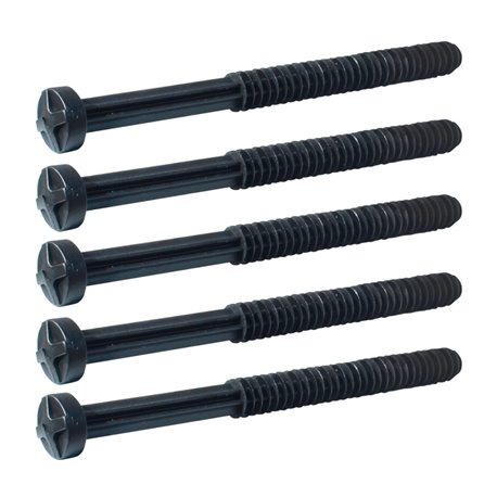 Lot de 5 Boulons/chevilles plastiques 180 mm pour isolation extérieure