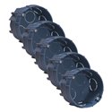 Lot de 5 boites d'appareillage maçonnerie 1 poste Ø67 mm Prof 60 mm
