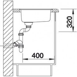 Evier Rondosol-IF 448x390 mm Inox 514647