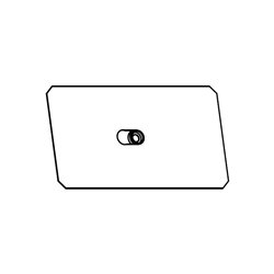 Plaque de support 120x240 mm pour hublot