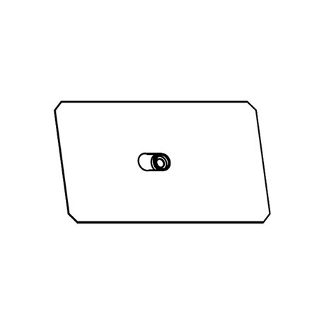 Plaque de support 120x240 mm pour hublot