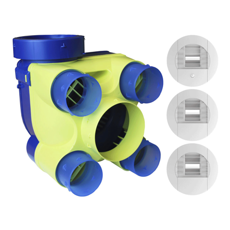 VMC hygroréglable Hydra 2 ST 18,3 W-Th-C groupe+bouches