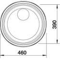 Evier Rondosol 460x390 mm Inox 513306