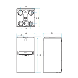 VMC double flux InspirAIR Top 300 m3/h Premium