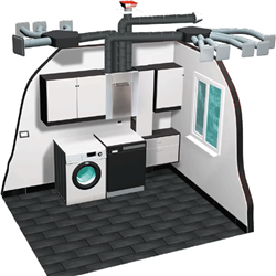 VMC Double Flux Domeo 210 DHU Avec Sonde Hygrométrique