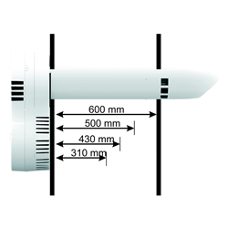 Aérateur Ecoroom Ø100 mm L310 mm