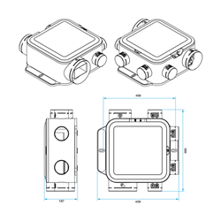 VMC Simple Flux EasyHOME Auto Compact Kit avec ColorLINE