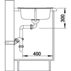 Evier Tipo 45 S mini Inox 605x500 mm Inox Inox 516524