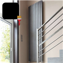 Radiateur eau chaude Fassane HX Simple 2235 Watts, Hauteur 1900 mm HX-190-111C-0550-DESTOCK Black Quartz 0550