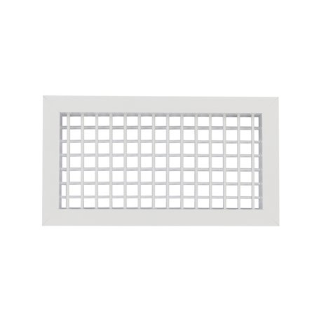 Grille de soufflage double déflexion à ailettes mobiles GDA anodisé 800x200 mm