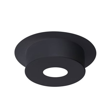 Finition plafond ronde Inox Galva FPH120I/G/150/9019 Ø 150 Noir
