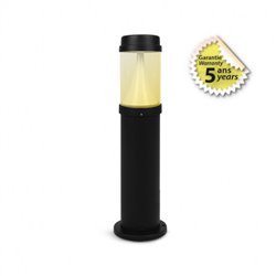 Potelet noir, 20W 1800/1900/1850 Lm Blanc chaud à Blanc neutre NOLANA