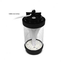 Potelet noir, 20W 1800/1900/1850 Lm Blanc chaud à Blanc neutre NOLANA