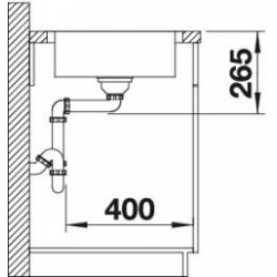 Evier Lantos 45 S-IF Compact 768x488 mm Inox 519059