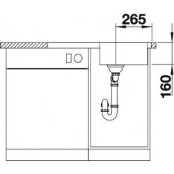 Evier Lantos 45 S-IF Compact 768x488 mm Inox 519059