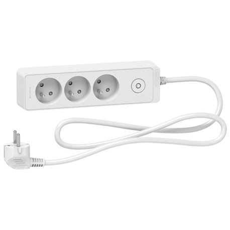 Bloc multiprise Odace Extend ST9331W 3 prises 2P+T  Blanc
