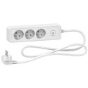 Bloc multiprise Odace Extend ST9331W 3 prises 2P+T  Blanc