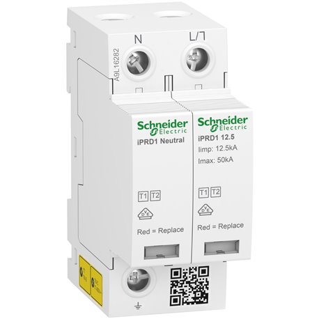 Parafoudre Acti9 A9L16282 1P+N Type 1 et 2