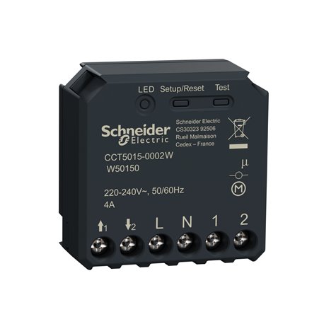 Micromodule encastré pour volet-roulant Wiser CCT5015-0002W encastré