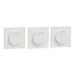 Kit pour 2 volets-roulants avec commande centralisée Odace S520567K encastré