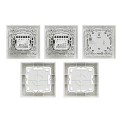 Kit pour 2 volets-roulants avec commande centralisée Odace S520567SK en saillie