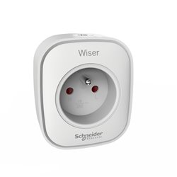 Prise connectée et répéteur Wiser Zigbee CCTFR6500 13A