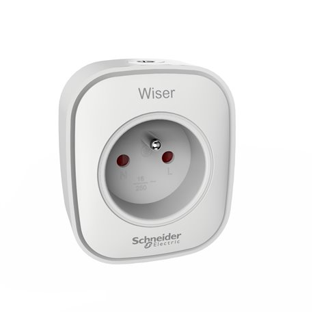 Prise connectée et répéteur Wiser Zigbee CCTFR6500 13A