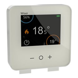 Thermostat d'ambiance connecté liaison zigbee CCTFR6400 2,4GHz Wiser Blanc