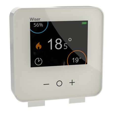 Thermostat d'ambiance connecté liaison zigbee CCTFR6400 2,4GHz Wiser Blanc