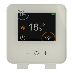 Thermostat d'ambiance connecté liaison zigbee CCTFR6400 2,4GHz Wiser Blanc