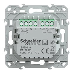 Thermostat connecté filaire Wiser Odace S520619 2A Blanc