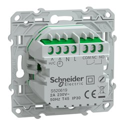 Thermostat connecté filaire Wiser Odace S520619 2A Blanc