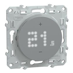 Thermostat connecté filaire Wiser Odace S530619 2A Aluminium
