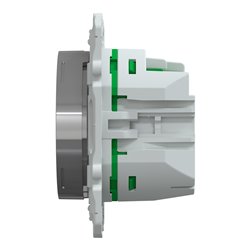 Thermostat connecté filaire Wiser Odace S530619 2A Aluminium