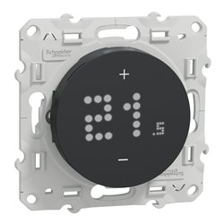 Thermostat connecté filaire Wiser Odace S540619 2A Anthracite